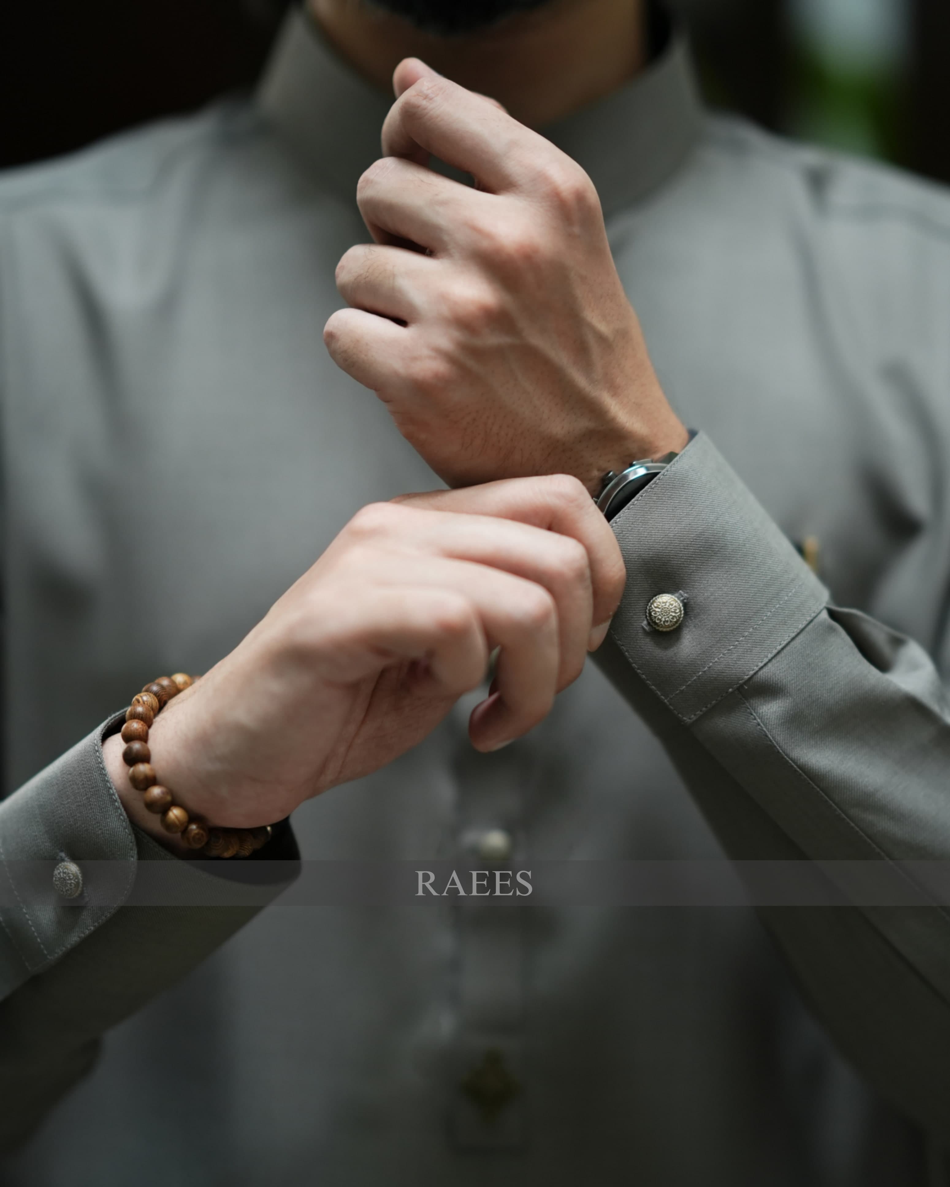 Cloud Gray Kameez Shalwar