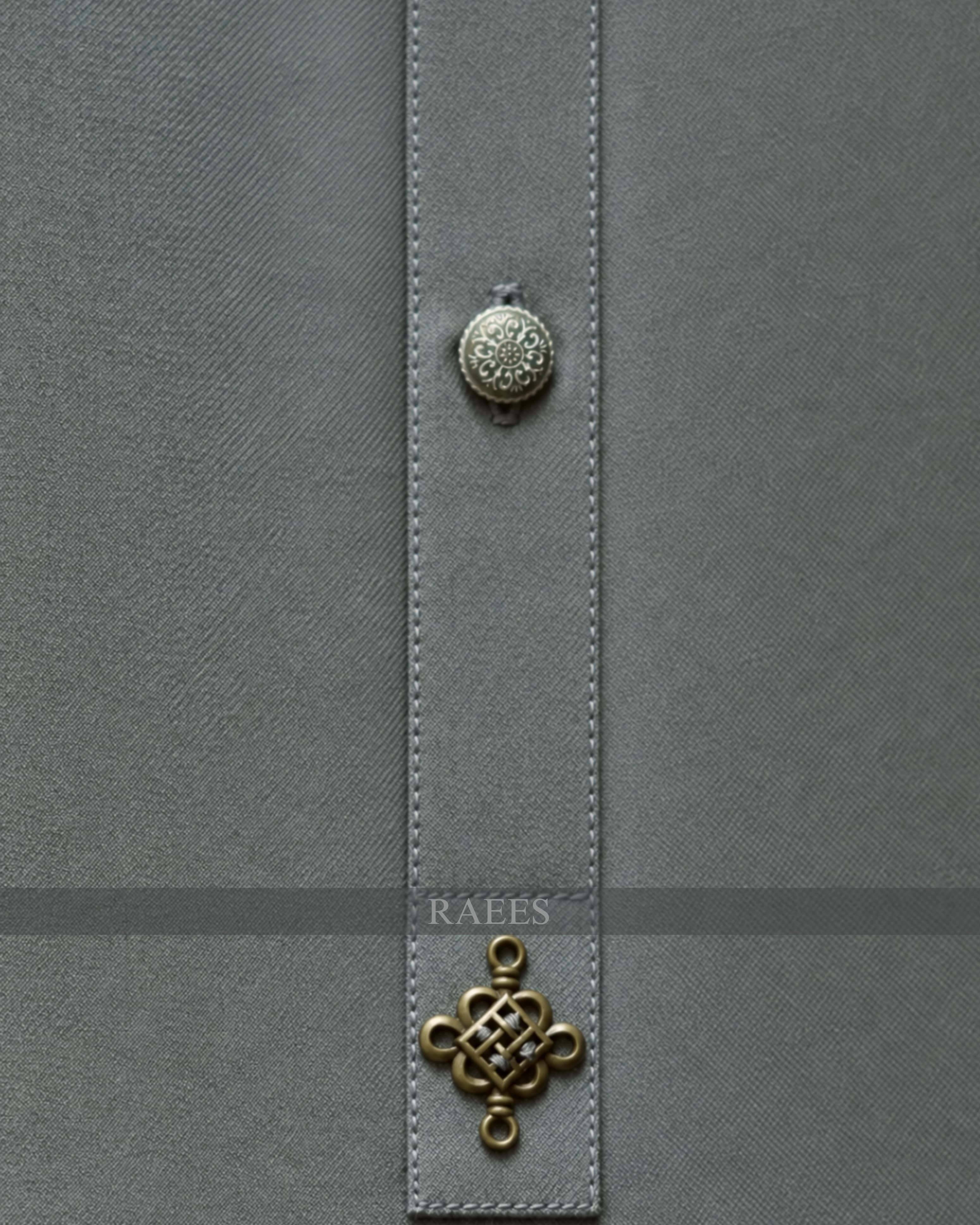 Cloud Gray Kameez Shalwar