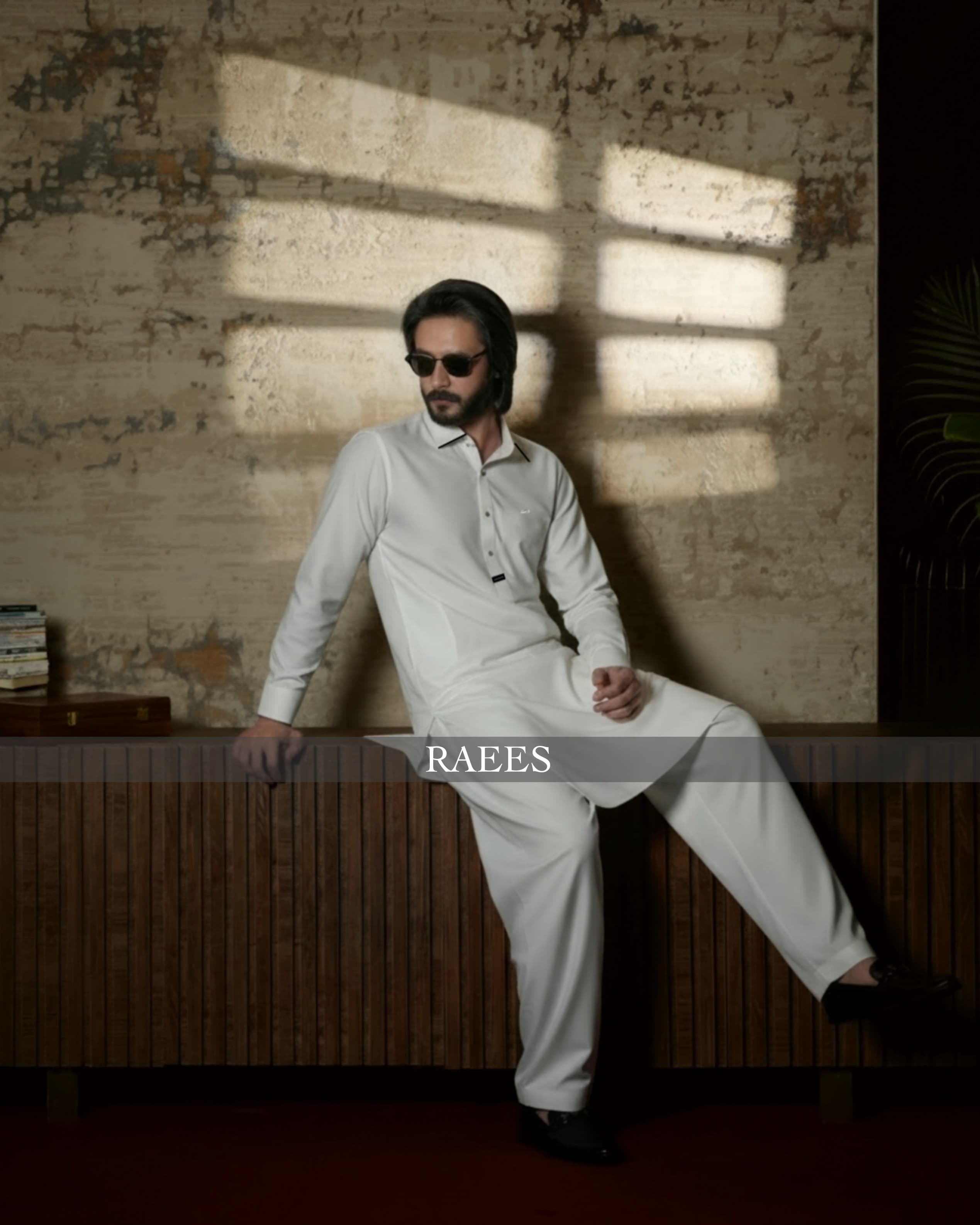 White Legacy Textured Kameez Shalwar